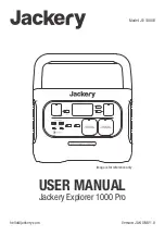 Preview for 1 page of Jackery Explorer 1000 Pro User Manual