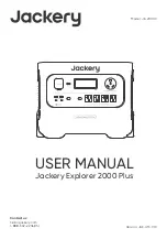 Preview for 1 page of Jackery Explorer 2000 Plus User Manual