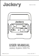 Preview for 1 page of Jackery Explorer 2000 Pro User Manual