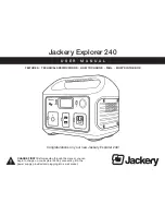 Preview for 1 page of Jackery Explorer 240 User Manual