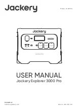 Jackery Explorer 3000 Pro User Manual preview