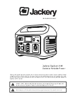 Предварительный просмотр 1 страницы Jackery Explorer 440 Instruction Manual