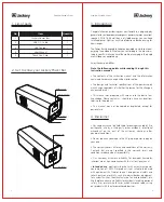 Preview for 2 page of Jackery Power Bar Instruction Manual