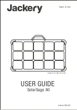 Предварительный просмотр 1 страницы Jackery SolarSaga 80 User Manual