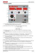 Preview for 12 page of Jackle conMIG 400 Operating Manual