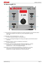 Preview for 15 page of Jackle conMIG 400 Operating Manual