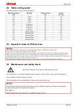 Preview for 22 page of Jackle Plasma 25ci IP23 Operating Manual