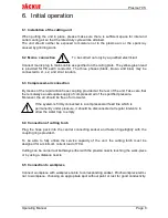 Предварительный просмотр 12 страницы Jackle Plasma 70 S Operating Instructions Manual