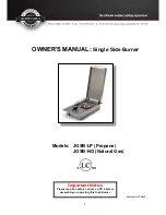 Предварительный просмотр 1 страницы Jackson Grills JGSB-LP Owner'S Manual