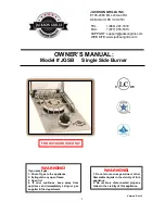 Preview for 1 page of Jackson Grills JGSB Owner'S Manual