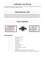 Preview for 5 page of Jackson Grills JLS700-LP Lux Owner'S Manual