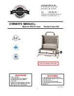 Preview for 1 page of Jackson Grills JPG75 Versa Owner'S Manual