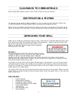 Preview for 4 page of Jackson Grills JPG75 Versa Owner'S Manual