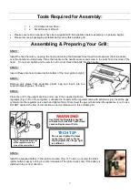 Preview for 7 page of Jackson Grills JVS100-LP Owner'S Manual