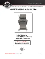 Предварительный просмотр 1 страницы Jackson Grills LUX400 Owner'S Manual