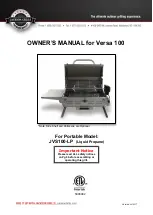 Предварительный просмотр 1 страницы Jackson Grills Versa 100 Owner'S Manual