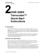 Предварительный просмотр 15 страницы Jackson Labs RSR GNSS Transcoder User Manual