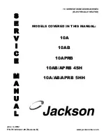 Preview for 1 page of Jackson MSC 10A Service Manual