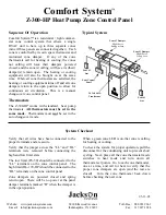 Предварительный просмотр 2 страницы Jackson Systems Comfort System Z-300-HP Wiring Diagram