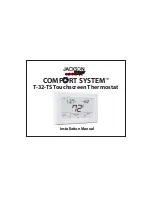 Jackson Systems T-32-TS Touchscreen Thermostat Installation Manual предпросмотр