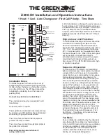 Jackson Systems The Green Zone Z-200-HC Installation And Operation Instructions предпросмотр