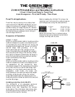 Preview for 4 page of Jackson Systems The Green Zone Z-300-HPS Installation And Operation Instructions