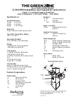 Preview for 5 page of Jackson Systems The Green Zone Z-300-HPS Installation And Operation Instructions