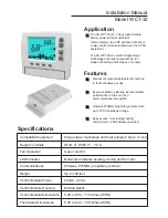 Preview for 1 page of Jackson Systems WCT-32 Installation Manual