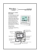 Jackson Systems Wireless Comfort WCZ-600-T User Manual preview