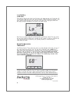 Preview for 8 page of Jackson Systems Wireless Comfort WCZ-600-T User Manual