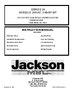 Preview for 1 page of Jackson 24A-AF Instruction Manual