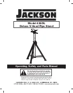 Предварительный просмотр 1 страницы Jackson 436DL Operating, Safety And Parts Manual