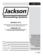 Preview for 5 page of Jackson AVENGER HT-E Installation, Operation & Service Manual