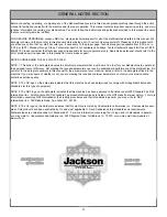 Preview for 6 page of Jackson CJ-20 Installation Operation User Manual