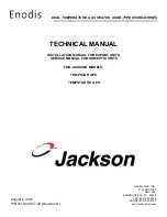 Jackson Door-type Dishmachine TEMPSTAR GPX Technical Manual preview