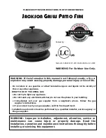 Jackson PATIO FIRE Instructions Manual preview