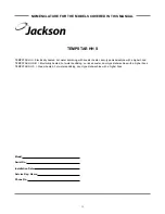 Preview for 5 page of Jackson TempStar HH Technical Manual