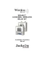 Jackson Wireless RELAY WR-400 Installation & Operation Manual preview