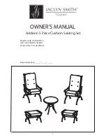 Jaclyn Smith Addison 5 Piece Owner'S Manual preview