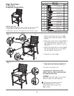 Предварительный просмотр 4 страницы Jaclyn Smith Avondale High Bistro Owner'S Manual