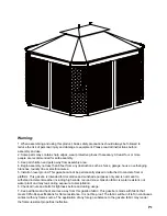 Preview for 2 page of Jaclyn Smith LATTICE PANEL GAZEBO Owner'S Manual