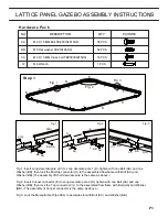 Preview for 4 page of Jaclyn Smith LATTICE PANEL GAZEBO Owner'S Manual