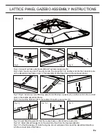 Preview for 5 page of Jaclyn Smith LATTICE PANEL GAZEBO Owner'S Manual