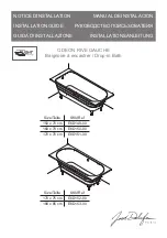 Preview for 1 page of Jacob Delafon ODEON RIVE GAUCHE E6D149-00 Installation Manual