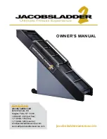 Предварительный просмотр 1 страницы Jacobs Ladder Jacobs ladder 2 Owner'S Manual