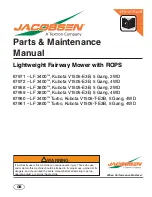 Jacobsen 4WD Parts & Maintenance Manual предпросмотр