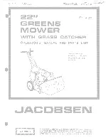 Предварительный просмотр 1 страницы Jacobsen 62230 Operator'S Manual And Parts List