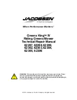 Предварительный просмотр 3 страницы Jacobsen 62287 Service Manual