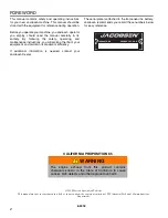 Предварительный просмотр 2 страницы Jacobsen 62305G01 Safety, Operation & Maintenance Manual