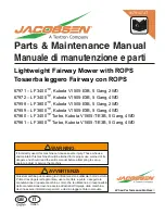 Предварительный просмотр 1 страницы Jacobsen 67958 Maintenance Manual